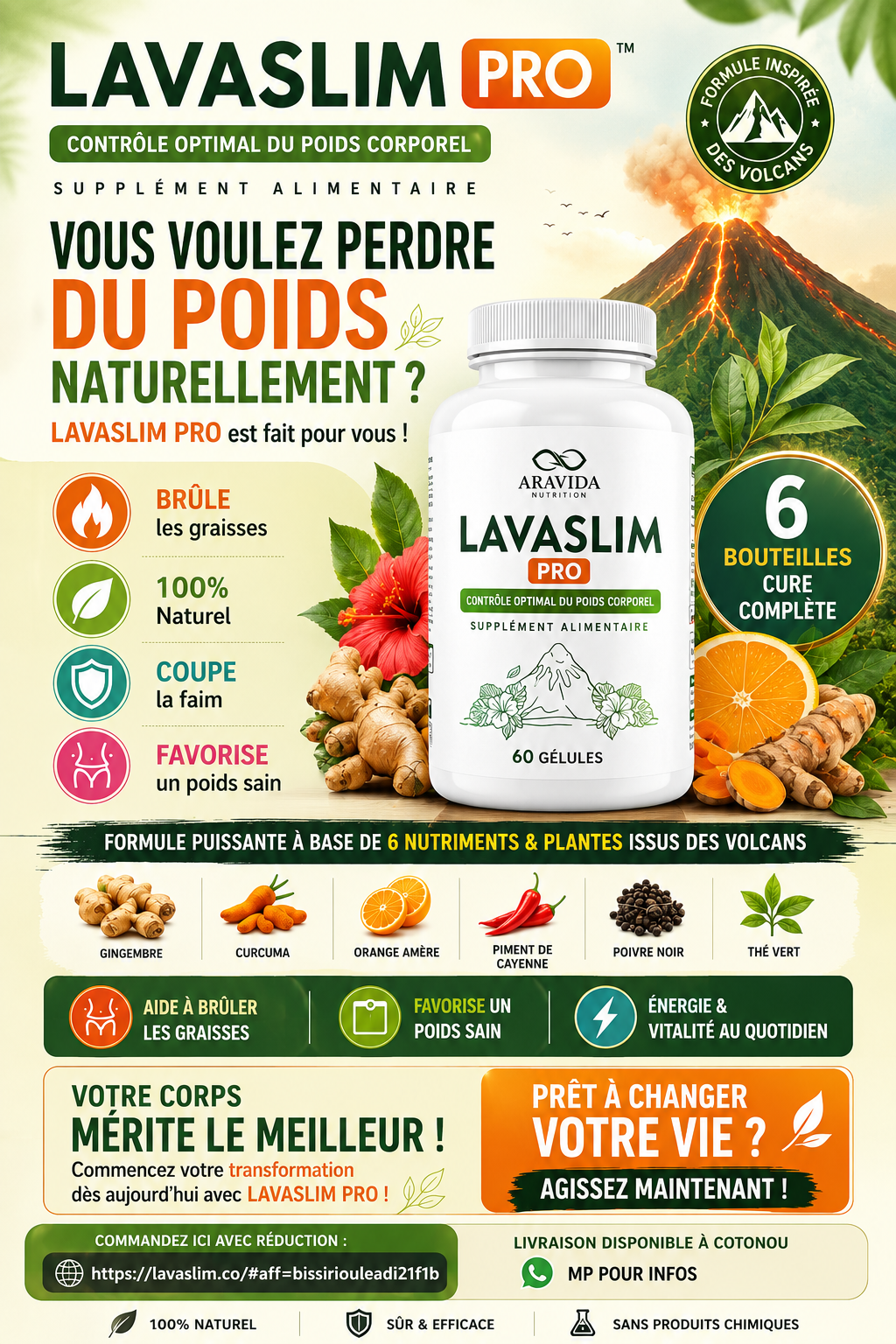 LAVASLIM - Brûleur de Graisse Naturel